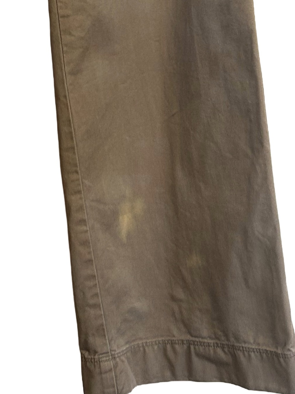 Vintage Ann Taylor 90s Cotton Rayon Blend Khaki Chino Pants - Picture 3 of 6
